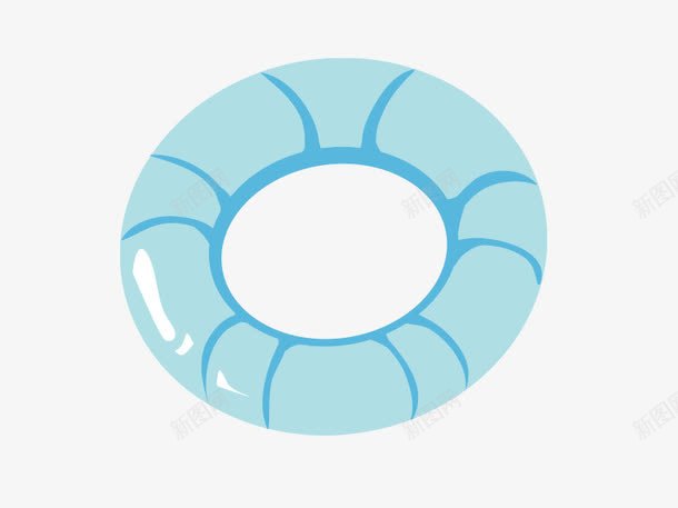 蓝色游泳圈png免抠素材_88icon https://88icon.com 充气 泳圈 蓝色