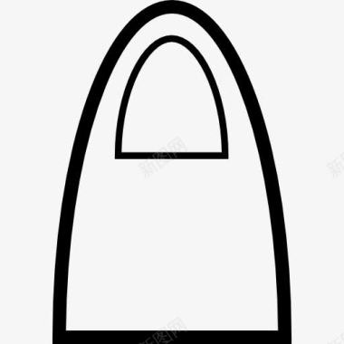 女性图标购物袋的女性的外形轮廓图标图标