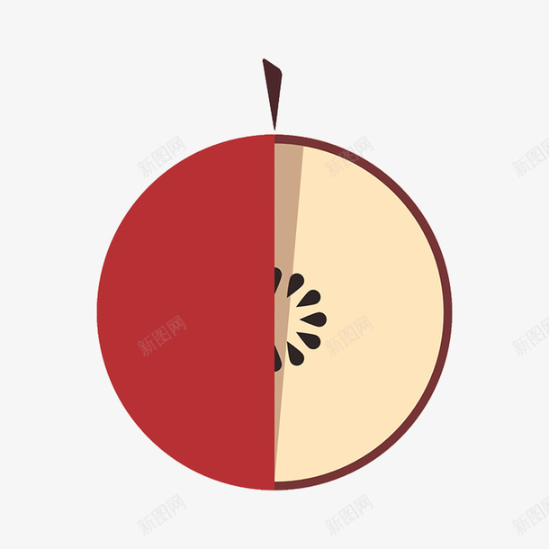 一个卡通苹果矢量图ai免抠素材_88icon https://88icon.com 卡通苹果 矢量苹果 红色 红色苹果 苹果 苹果PNG 矢量图