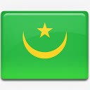 国画梅花毛里塔尼亚国旗国国家标志图标图标