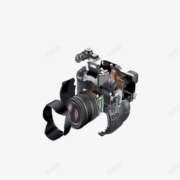 单反相机零件png免抠素材_88icon https://88icon.com 卡通照相机 索尼 镜头