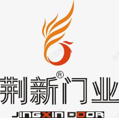 荆新门业logo矢量图图标图标