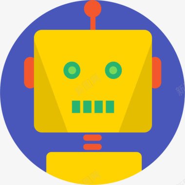 黄色内裤创意机器人图标图标