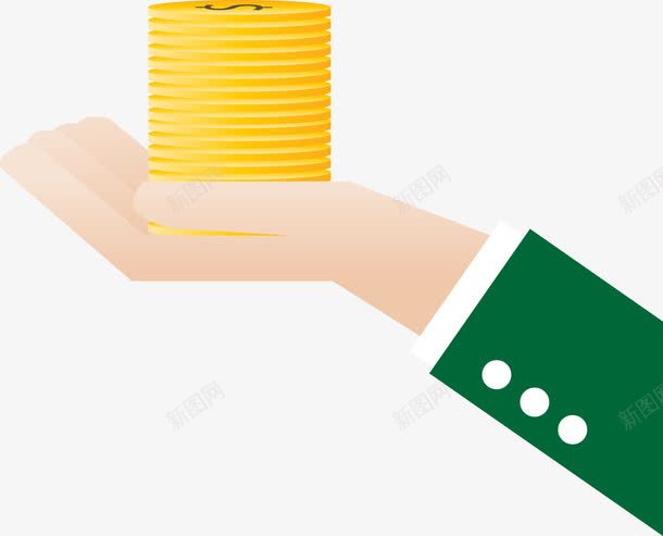扁平化手捧金币商务png免抠素材_88icon https://88icon.com 商务 扁平化 手 手捧着 手捧着的金币 手捧金币 财富 货币 金币 金融 钱