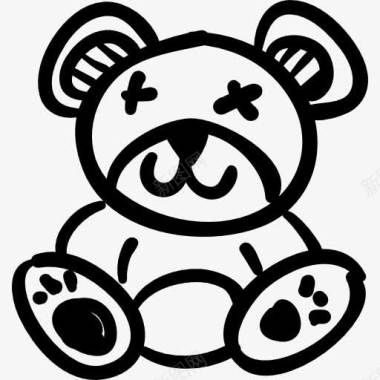 熊玩具熊图标图标