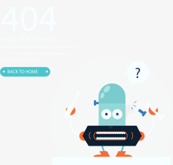 卡通404错误网页插画矢量图素材