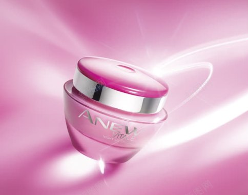 粉色光效化妆品海报背景
