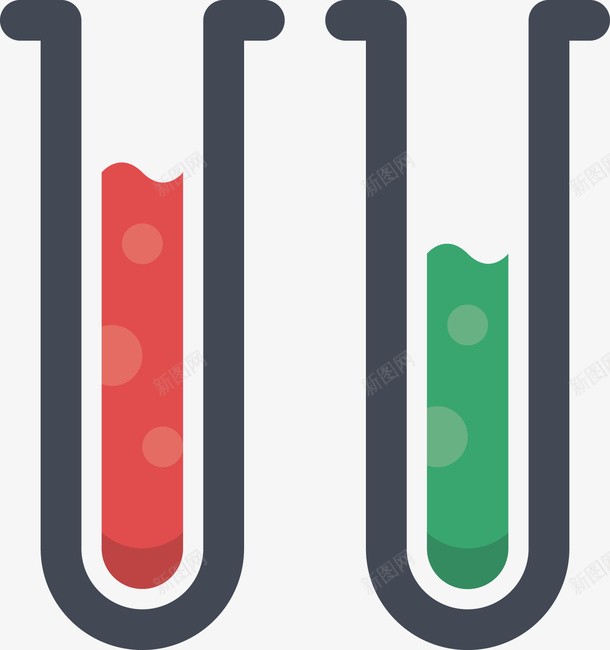 不同反应的试管矢量图ai免抠素材_88icon https://88icon.com 化学反应 圆柱形 玻璃管 试管 透明 矢量图