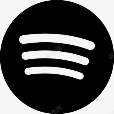 旧货标识Spotify的大标志图标图标