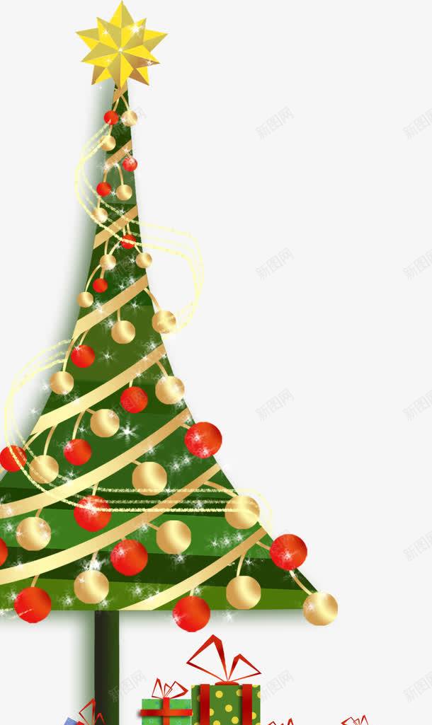 手绘圣诞树装饰冬日png免抠素材_88icon https://88icon.com 冬日 圣诞树 装饰