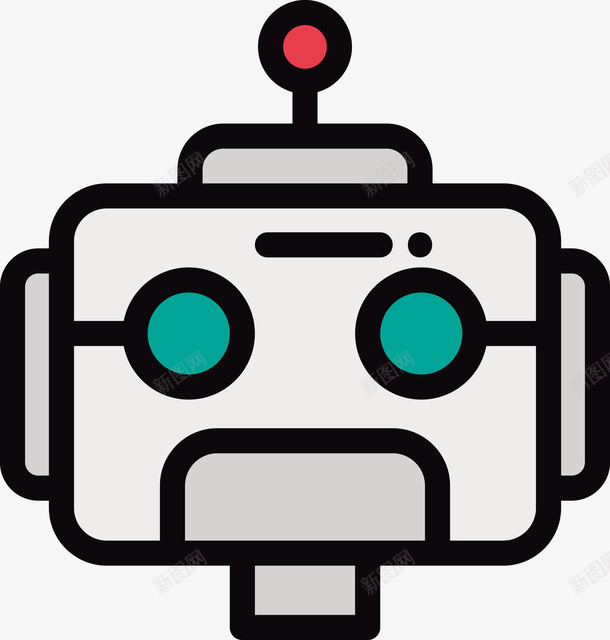 一个白色机器人矢量图eps免抠素材_88icon https://88icon.com 一个机器人 创意机器人 机器人 机器人PNG 白色机器人 矢量机器人 矢量图