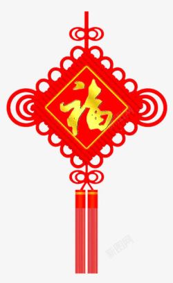 红色中国结装饰素材