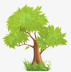 茂密的绿树植树节素材