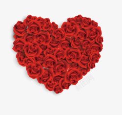 情人节爱心红色玫瑰素材