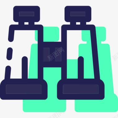 眼睛特写图片双筒望远镜图标图标