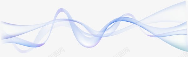 元素线条png免抠素材_88icon https://88icon.com 元素 曲线条 线条 蓝色