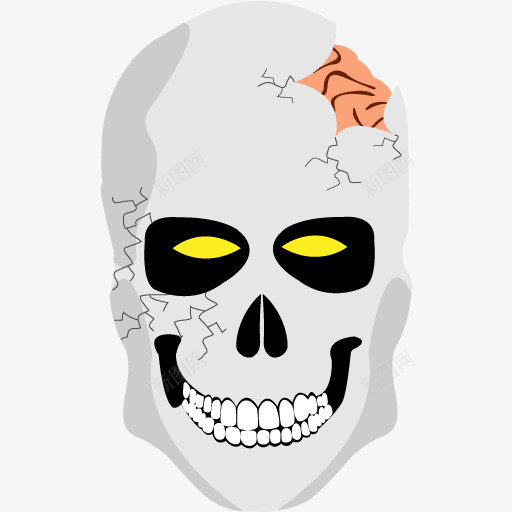 头骨万圣节主题png免抠素材_88icon https://88icon.com skull 头骨