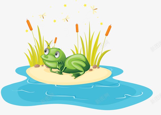 河岸上托腮的青蛙png免抠素材_88icon https://88icon.com 两栖类动物 体外受精 卡通青蛙 手绘青蛙 蛙科 蝌蚪 跳跳蛙