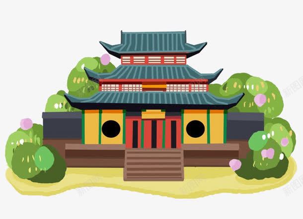 古代建筑png免抠素材_88icon https://88icon.com 平扁图案 建筑