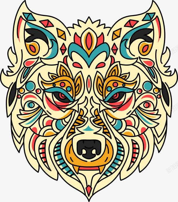 复古民族风狼图腾png免抠素材_88icon https://88icon.com 复古风 民族狼图腾 狼图腾