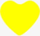 黄色爱心海报图标素材