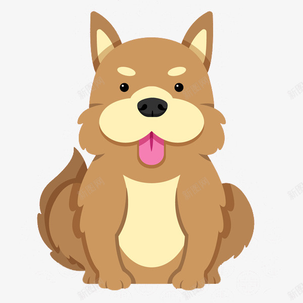卡通坐着的小狗图png免抠素材_88icon https://88icon.com 乖巧的 动物 卡通 可爱的 吐舌头 坐着的 宠物 小狗