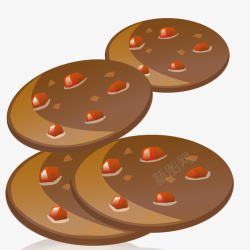 小松饼零食矢量图素材