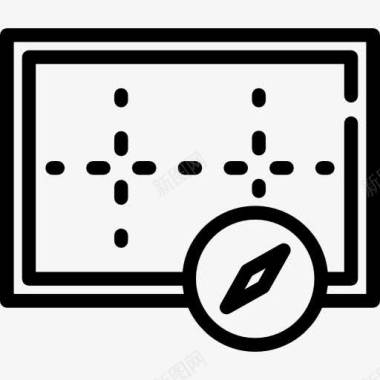 地图指南针定位图标图标