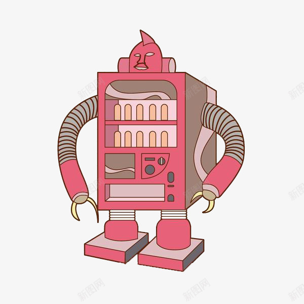 红色的机器人图png免抠素材_88icon https://88icon.com 创意 卡通手绘 商务 机器人 水彩 科技 红色