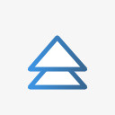 上箭头暗玻璃素材