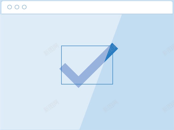 显示框里的对号png免抠素材_88icon https://88icon.com png图形 png装饰 对号 显示器 蓝色 蓝色勾勾 装饰