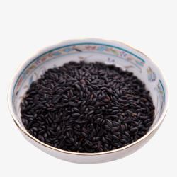 农家自产黑香米素材