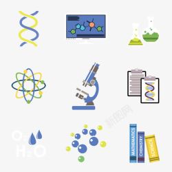 科学实验元素素材