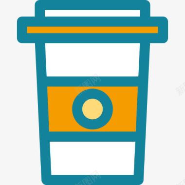 冬季热饮咖啡杯图标图标