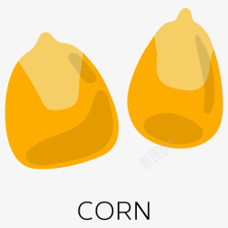 玉米种子玉米种子插画矢量图图标高清图片