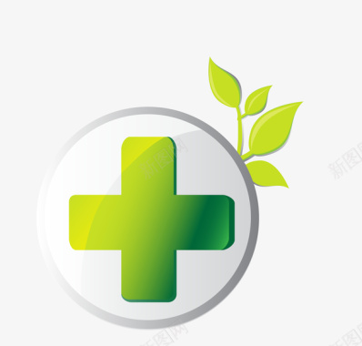 医疗蔬菜绿色环保医疗标识矢量图图标图标