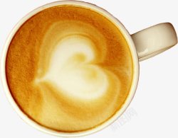 心形创意手绘咖啡杯素材