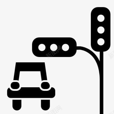 道路道路交通指示灯图标图标