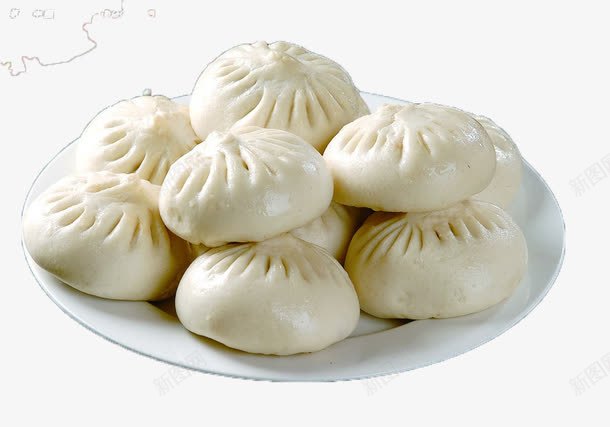 白皮包子psd免抠素材_88icon https://88icon.com 产品实物 早餐 美味 美食