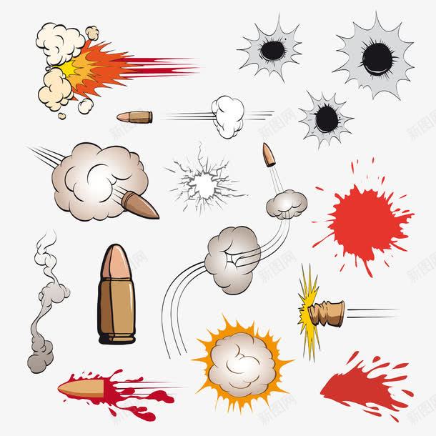 发射的卡通手绘弹壳png免抠素材_88icon https://88icon.com 卡通子弹 发射 子弹 弹壳 战争