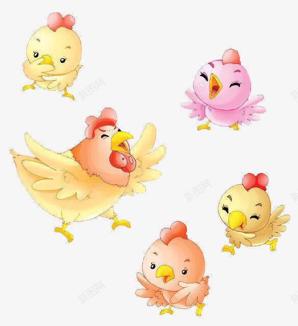 卡通萌萌小鸡png免抠素材_88icon https://88icon.com 动物 卡通 卡通母鸡 小鸡