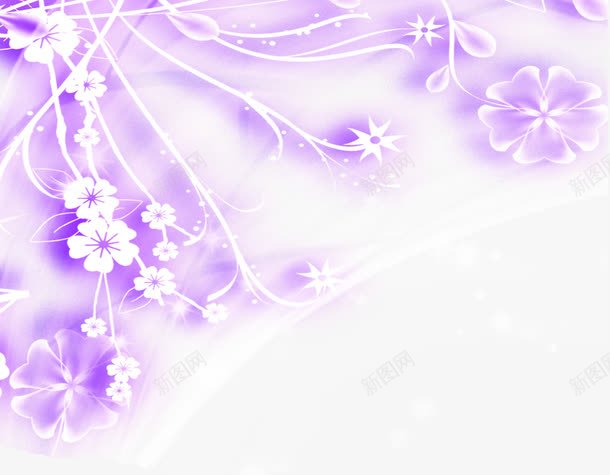 紫色唯美合成壁纸花卉png免抠素材_88icon https://88icon.com 合成 壁纸 紫色 花卉