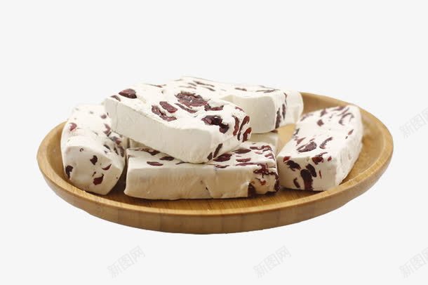 一盘蔓越莓牛轧糖png免抠素材_88icon https://88icon.com 产品实物 牛轧糖 甜食 蔓越莓 雪花酥
