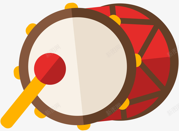 手绘装饰鼓乐器矢量图ai免抠素材_88icon https://88icon.com 乐器 手绘 装饰图案 装饰鼓 音乐 鼓 矢量图