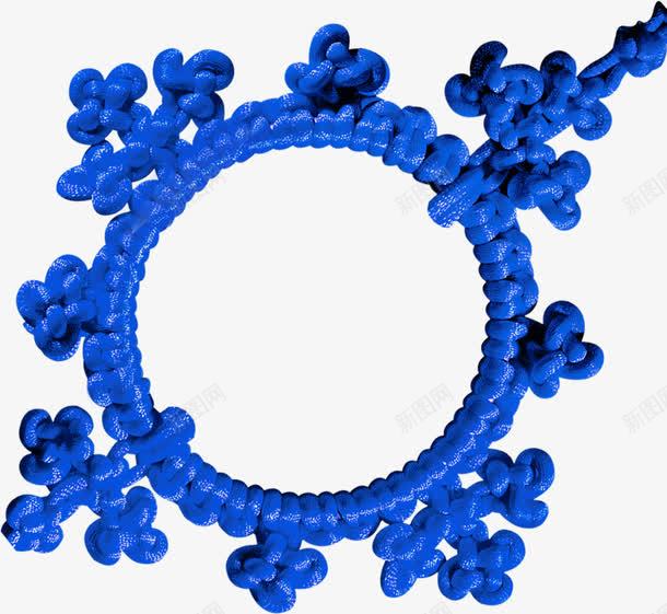 蓝色丝带中国结装饰png免抠素材_88icon https://88icon.com 丝带 中国 蓝色 装饰