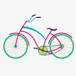 单人自行车绿色自行车高清图片