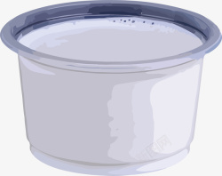 塑料酸奶杯矢量图素材
