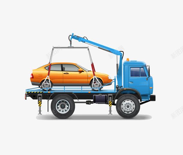 货车装汽车png免抠素材_88icon https://88icon.com 交通工具 卡通 汽车 货车