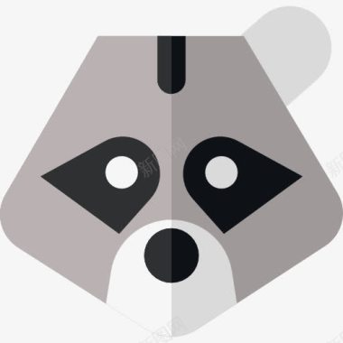 黑熊野生动物Racoon图标图标