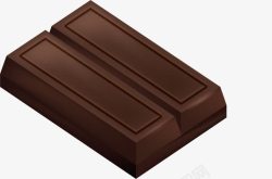 长条块美味巧克力矢量图素材